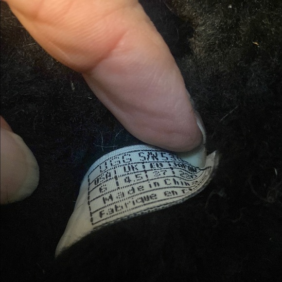 UGG Black Furry Slippers with Bow - Picture 6 of 9